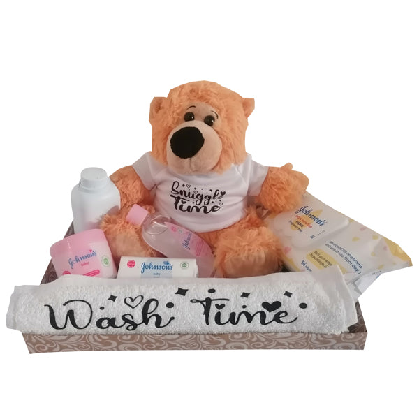 Snuggle time Wash time Baby Hamper