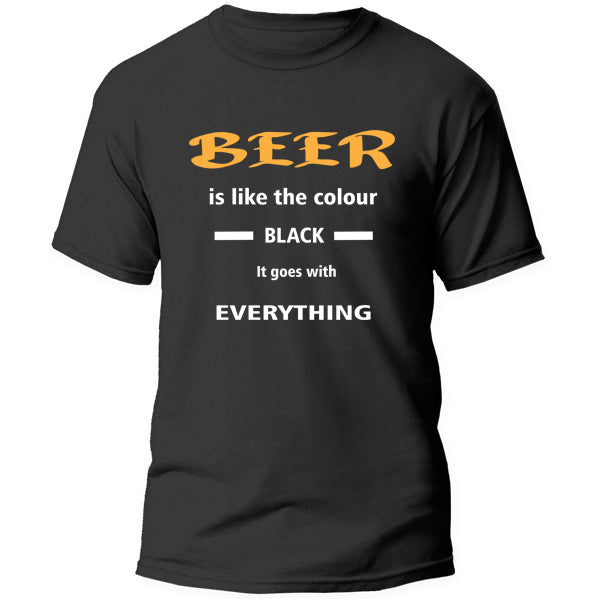 T-Shirt - Beer is like the color black