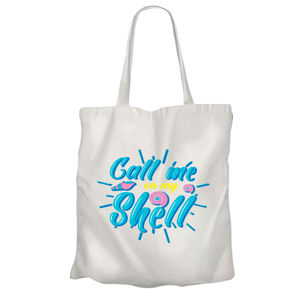 Shimmer Tote Bag - Call me on my Shell