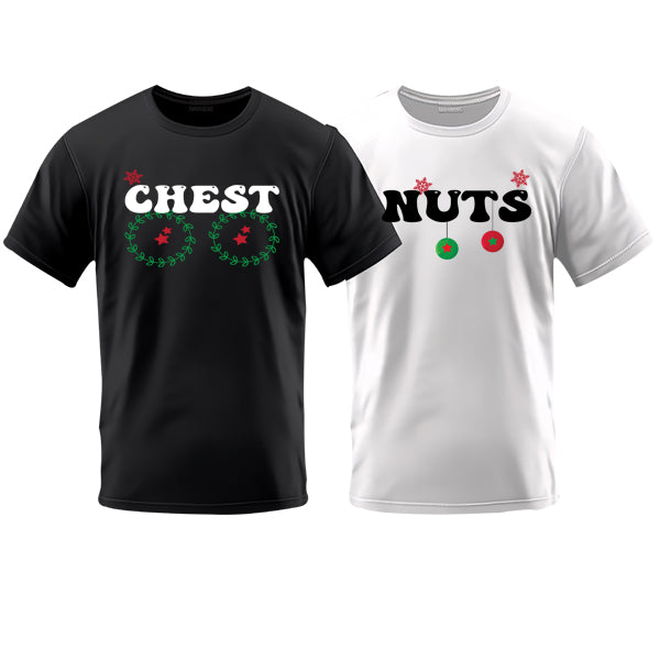 Couples T-Shirt - Chest Nuts