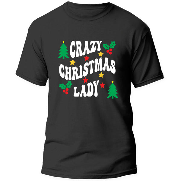 T-Shirt - Crazy Christmas Lady