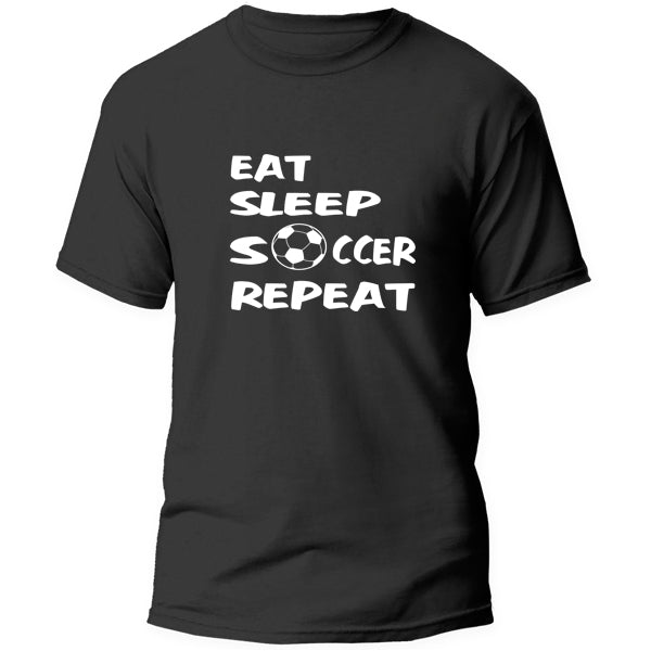 T-Shirt - Eat Sleep Soccer Repeat