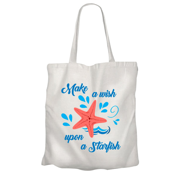 Shimmer Tote Bag - Make a wish upon Starfish