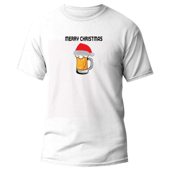 T-Shirt - Merry Christmas - Beer Mug