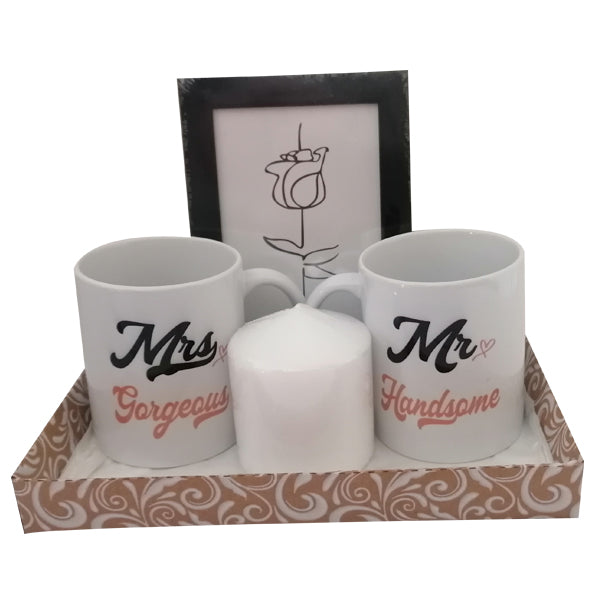 Mr Handsome & Mrs Gorgeous Gift set - Frame