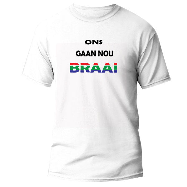 T-Shirt - Ons Gaan Nou Braai