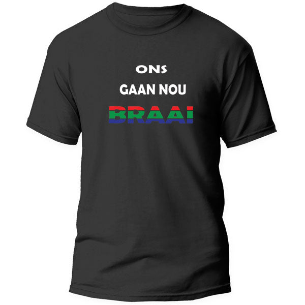 T-Shirt - Ons Gaan Nou Braai