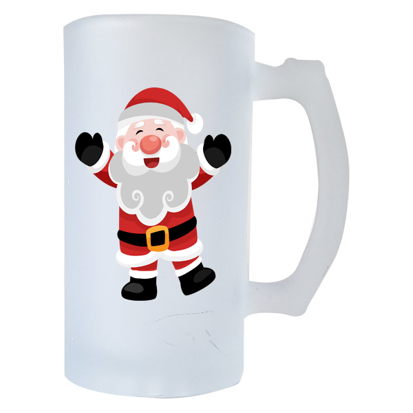 Beer Mug - Happy Santa