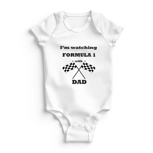 Baby Grow - I'm watching formula 1 with my Dad