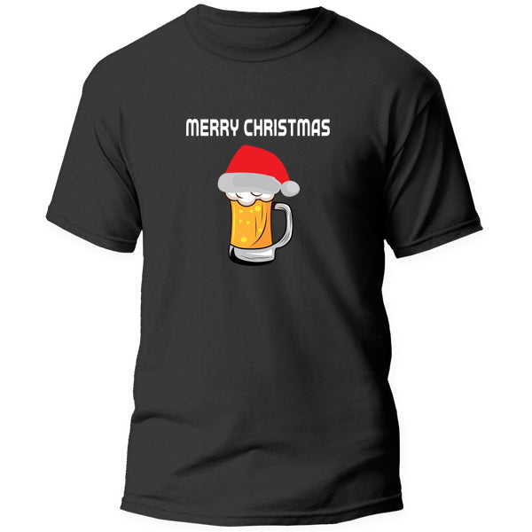 T-Shirt - Merry Christmas - Beer Mug