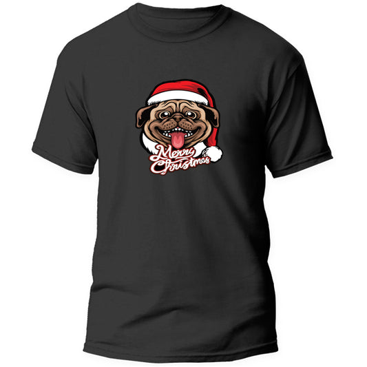 T-Shirt - Merry Christmas Pug